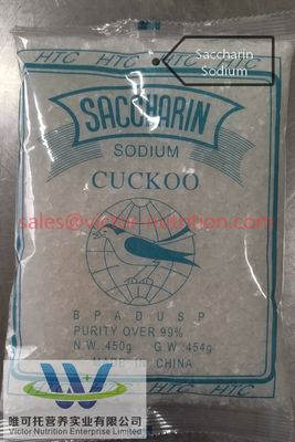 Risorsa naturale Sodio saccarina 20-40 Mesh CAS 128-44-9 con richiesta personalizzata