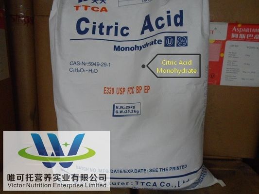 Acido citrico anidro/monohidrato per alimenti e bevande Valore nutrizionale Spedizione rapida