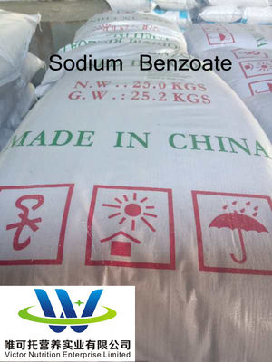 Additivi alimentari Benzoato di sodio formula C7H5NaO2 per conservanti per bevande