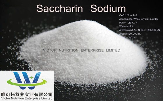 Saccharin Sodium Mesh 8-12 CAS 128-44-9 per il valore nutrizionale negli additivi alimentari