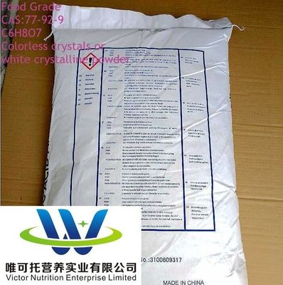 Acido citrico anidro BP2012/USP32/FCC E330 per imballaggi in carta di E330 CAS 77-92-9
