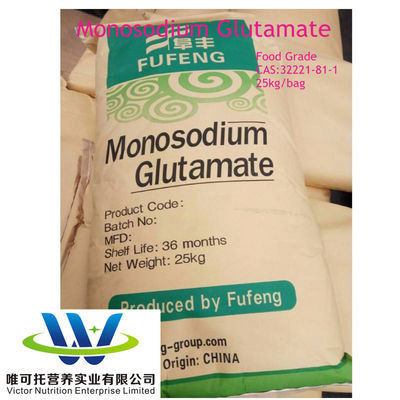 CAS n. 142-47-2 ISO Msg Sale condimento Glutamato monosodico 25kg 30-120 mesh Personalizzazione