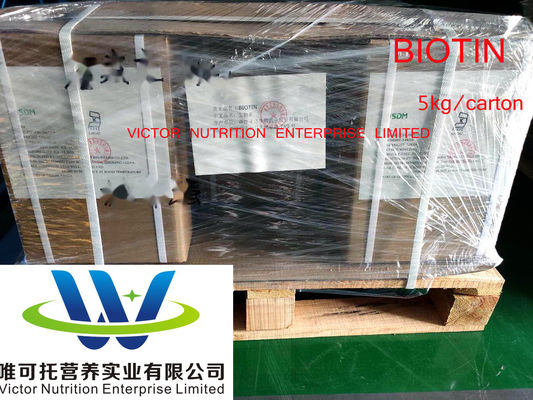 Biotina pura vitamina H Formula C10h16n2o3s Biotina competitiva 58-85-5