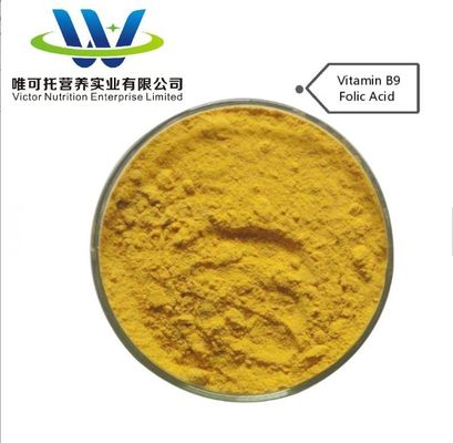 Acido folico Vitamina B9 in polvere 95% formula C19h19n7o6 con e &gt; 90% Sostanze Attive