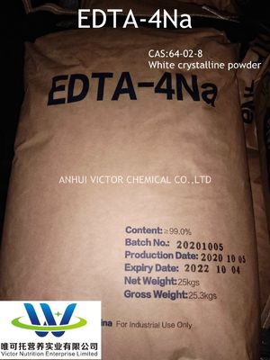 E sale disodico di acido tetraacetico di tilenodiammina 139-33-3 per il controllo del pH nelle industrie