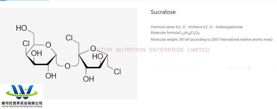 Effetto di stabilizzazione Sucralosio in polvere CAS 56038-13-2 EINECS 259-952-2 per additivi alimentari