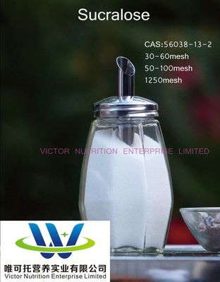 Effetto di stabilizzazione Sucralosio in polvere CAS 56038-13-2 EINECS 259-952-2 per additivi alimentari