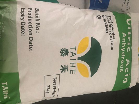 Acido citrico in polvere anidra di qualità alimentare/n. CAS 77-92-9/formula C6h8o7