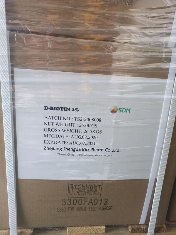 Nutrizione animale Vitamina B7 / Biotina 2% / Grado mangime Risorsa naturale CAS n. 58-85-5