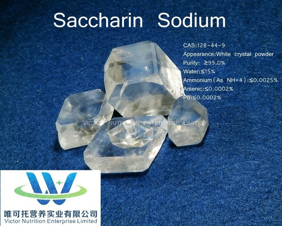 Saccharin Sodium Mesh 8-12 CAS 128-44-9 per il valore nutrizionale negli additivi alimentari