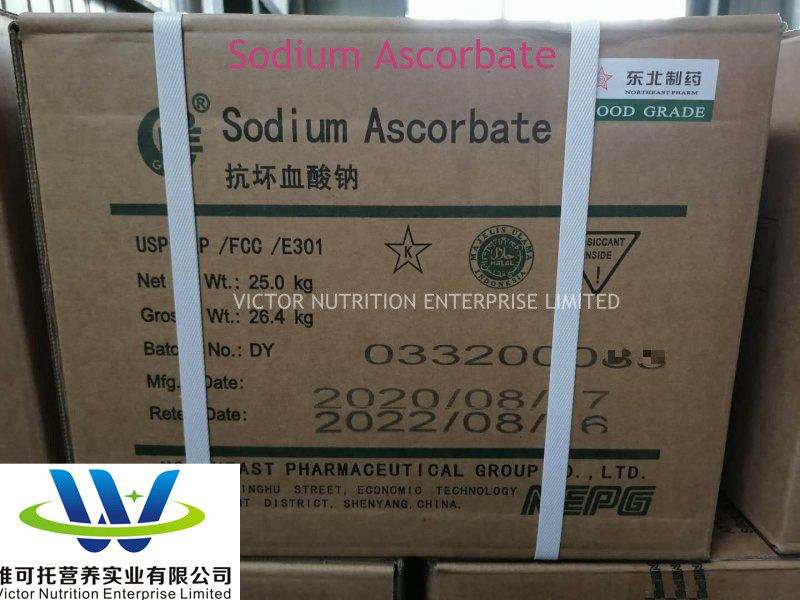 Polvere di ascorbato di sodio certificata ISO 9001 per l'arricchimento nutrizionale alimentare