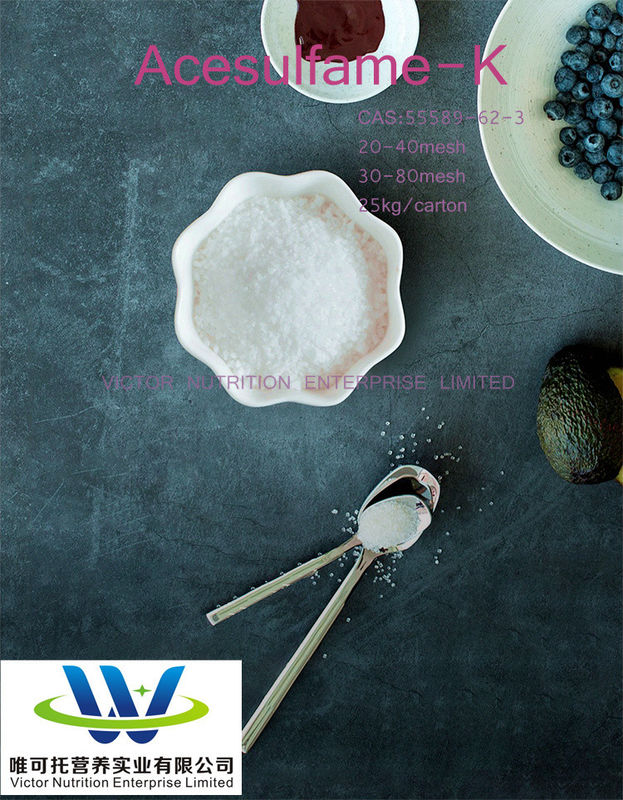 Stabilizzazione e conservazione Acesulfame-K polvere per additivi alimentari CAS 33665-90-6