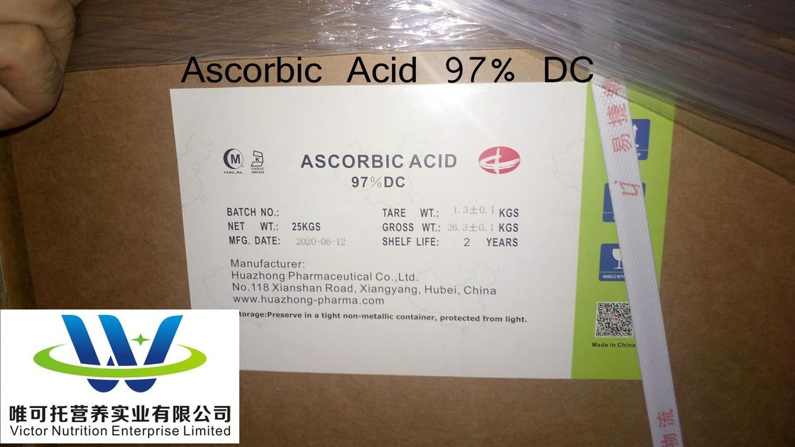 Additivo alimentare Acido ascorbico DC97% Vitamina C CAS n. 50-81-7