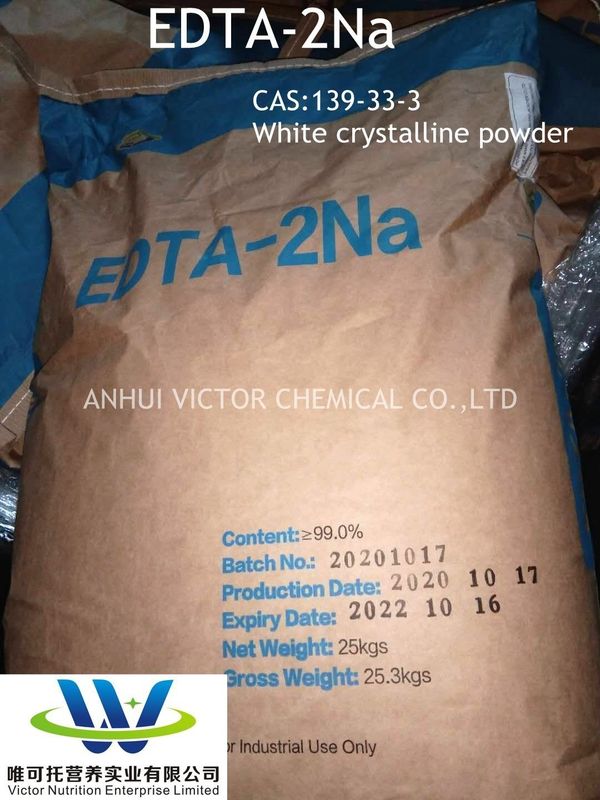 E sale disodico di acido tetraacetico di tilenodiammina 139-33-3 per il controllo del pH nelle industrie